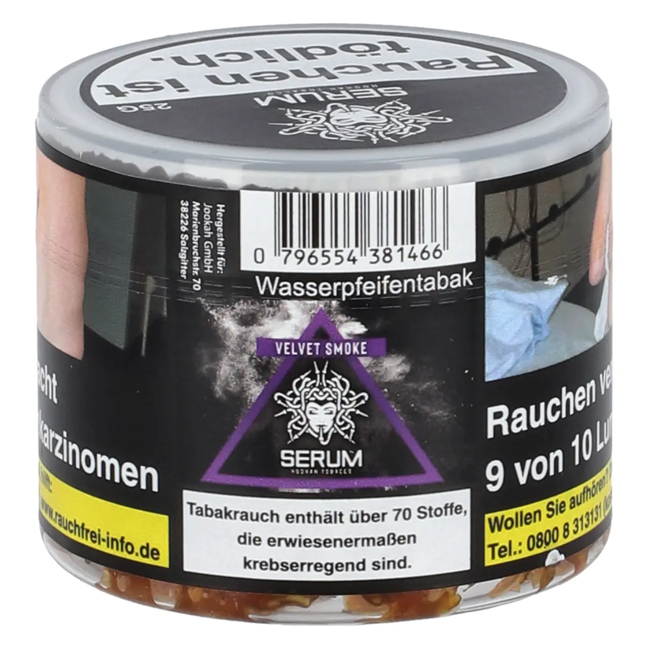 Serum Tobacco Acai-Beere Gurke Ice (Velvet Smoke) Shisha Tabak, 25g Serum Shisha Tabak Velvet Smoke - Acai-Beere Gurke Ice - 25g