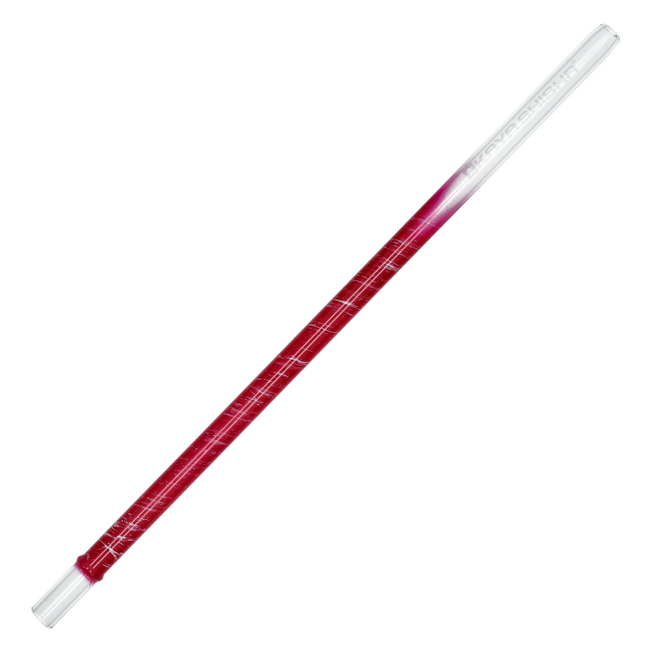 Glas-Mundstück Slight Line XL Paint Pink, 37 cm
