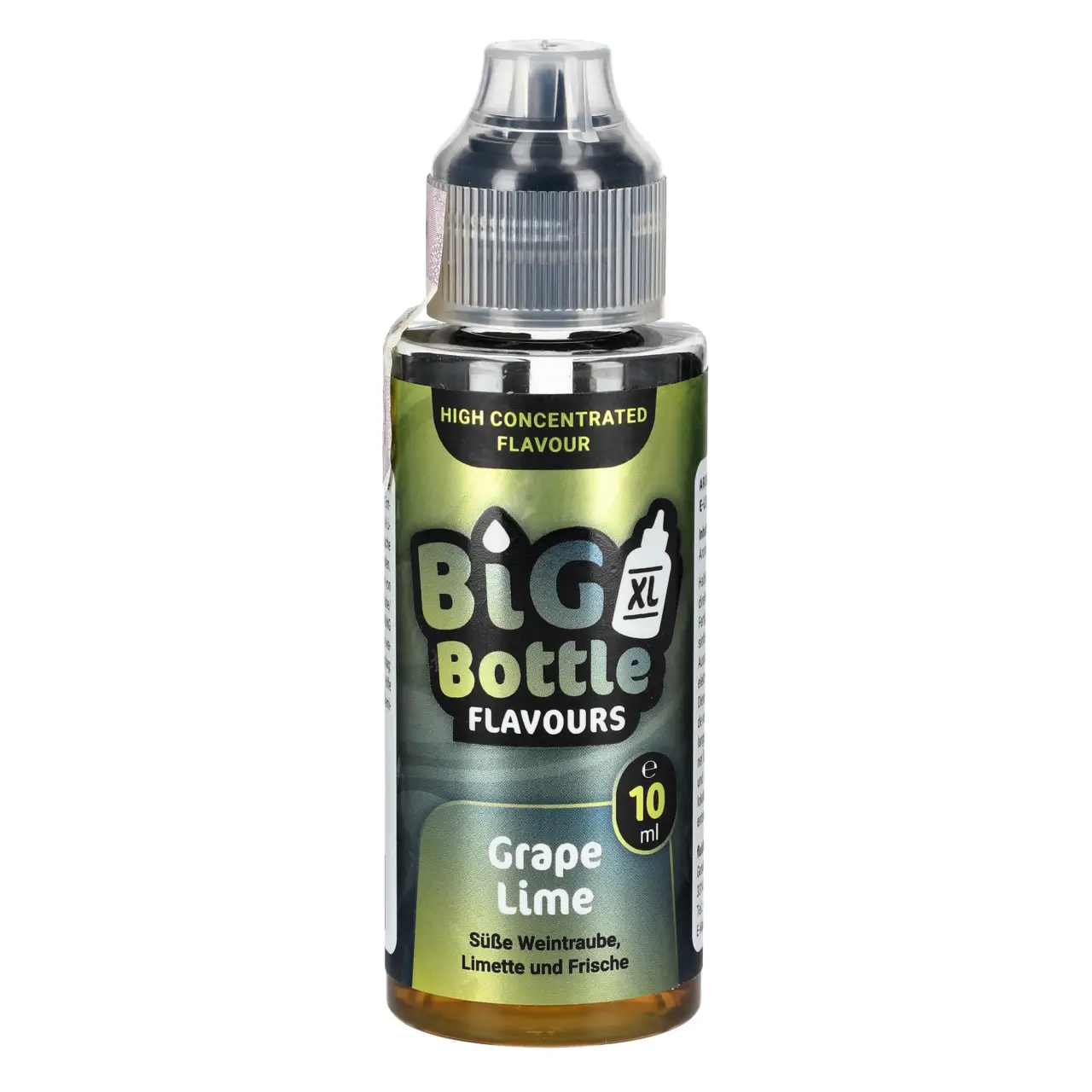 Big Bottle Aroma Longfill - Grape Lime - süße Weintraube, Limette und Frische - 10ml Big Bottle Grape Lime Aroma Longfill
