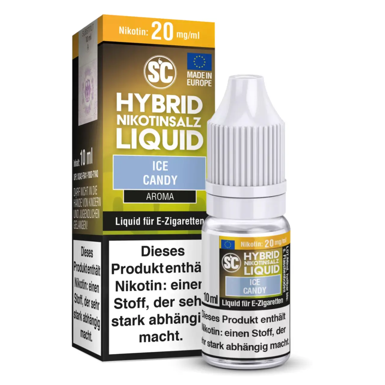 SC Eisbonbon (Ice Candy) Hybrid Nikotinsalz Liquid, 10ml Ice Candy - SC Hybrid Nikotinsalz Liquid 10ml