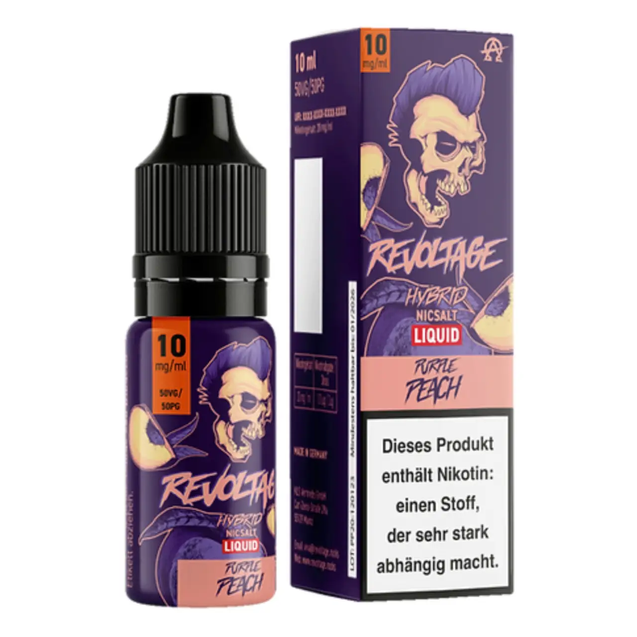 Purple Peach - Revoltage Hybrid Nicsalt Liquid 10ml