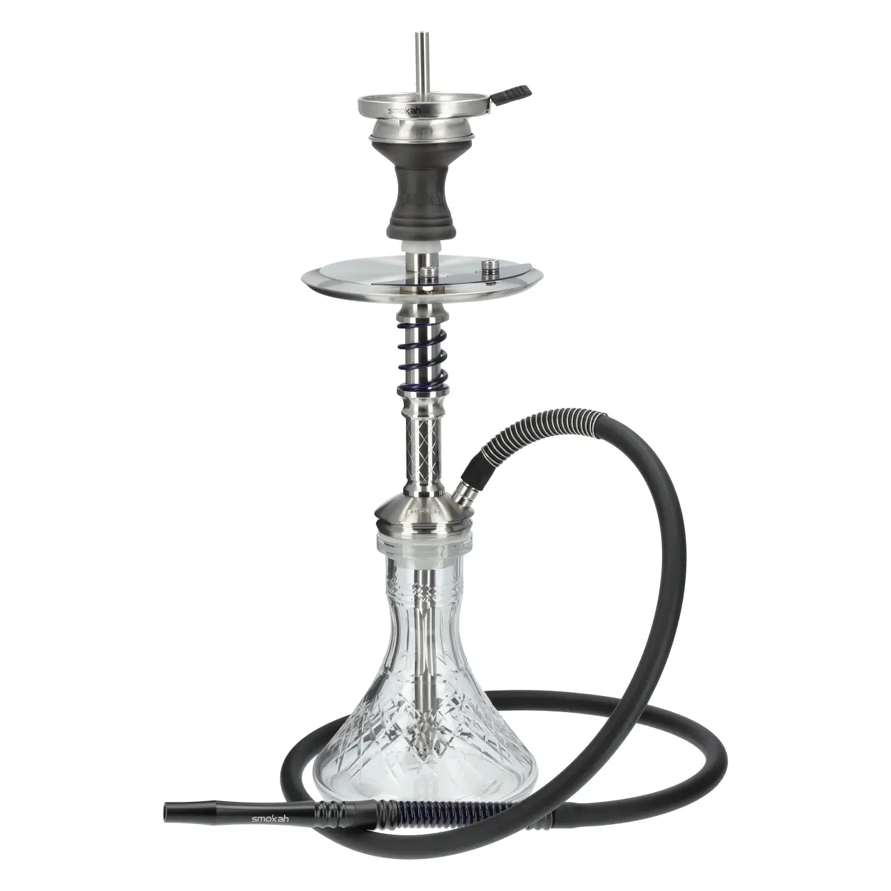 Smokah FUA Pro Edelstahl Shisha Blue - Komplett-Set - 56 cm Smokah Fua Pro Shisha Blue