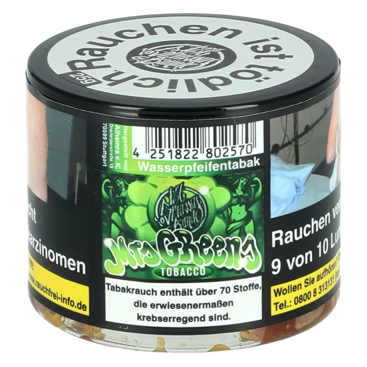 187 Tabak Mrs. Greens - Limette Mineralwasser - Shisha Tabak 25g 187 Tabak Mrs. Greens - Limette Mineralwasser - 25g