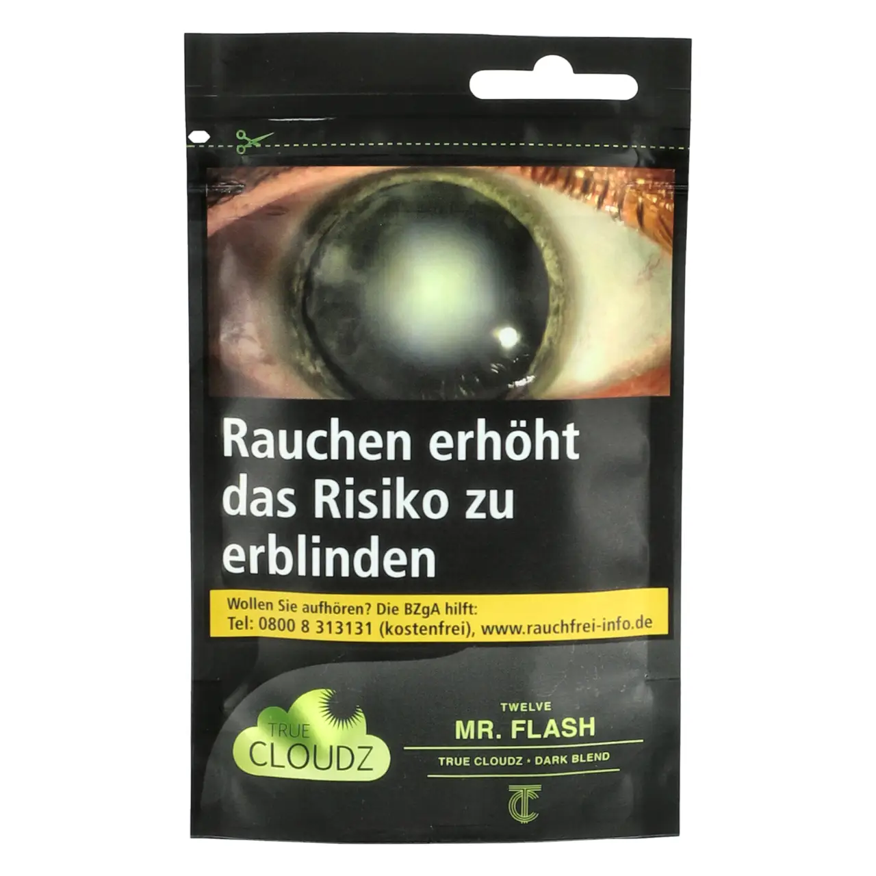 True Cloudz Dark Blend Shisha Tabak Mr. Flash - Zitronenkuchen Amaretto - 25g
