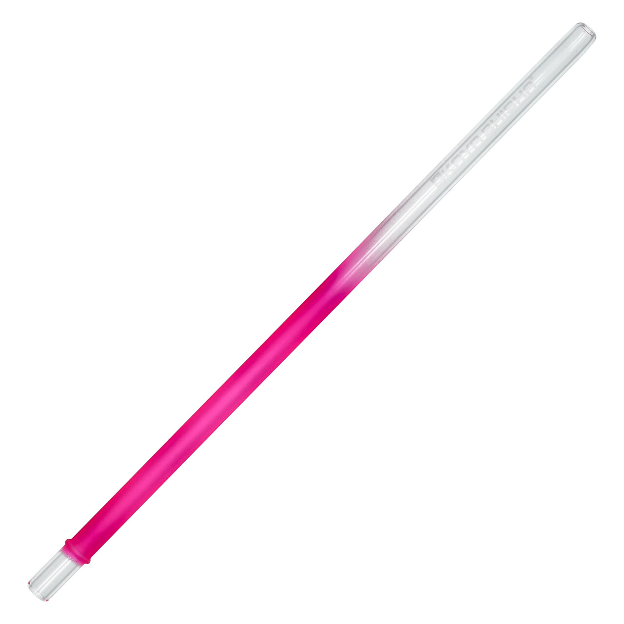 Glas-Mundstück Slight Line XL Color Pink, 37 cm