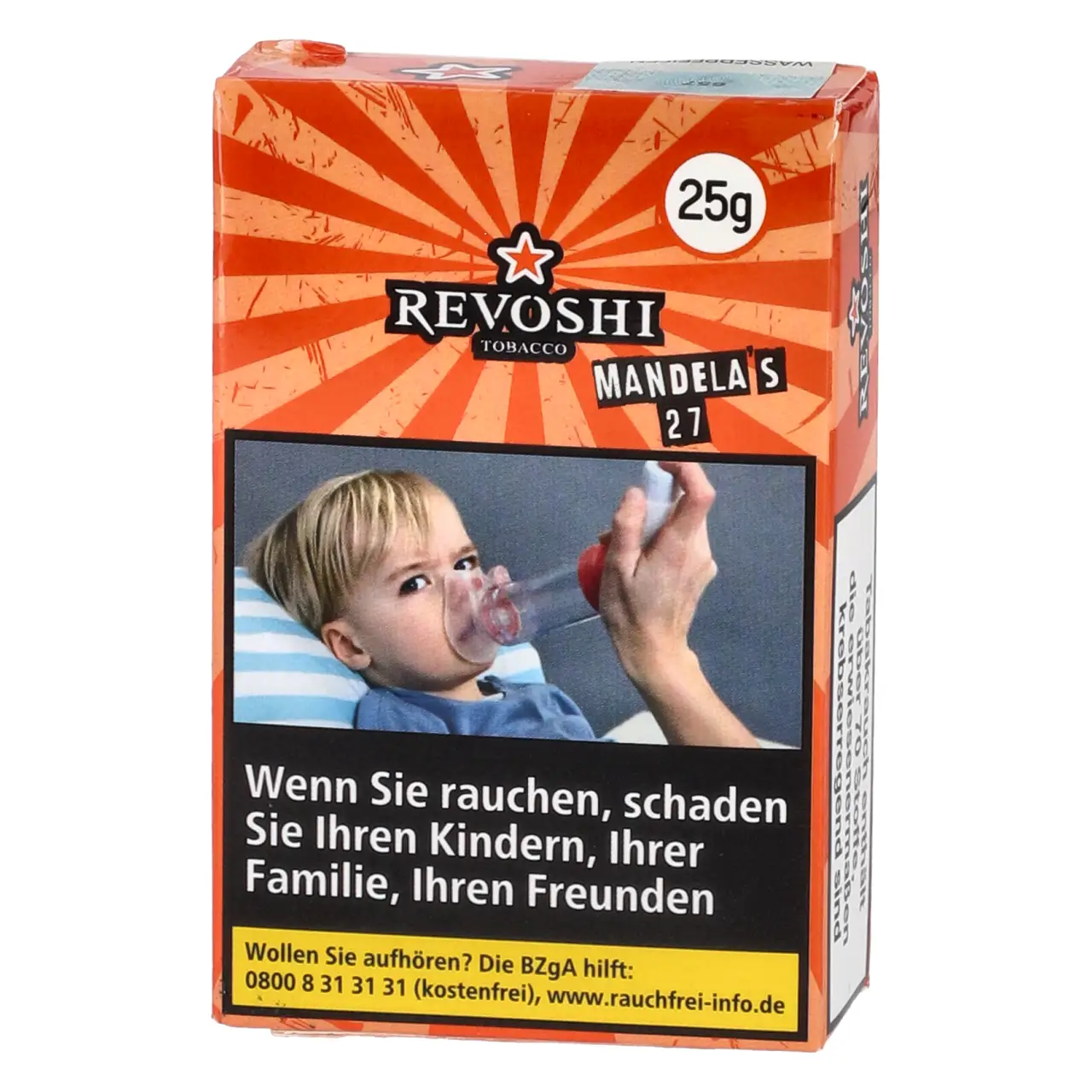 Revoshi Tobacco Drachenfrucht Melone Limonade Ice (Mandelas 27) Shisha Tabak, 25g Revoshi Shisha Tabak Mandelas 27 - Drachenfrucht Melone Limonade - 25g