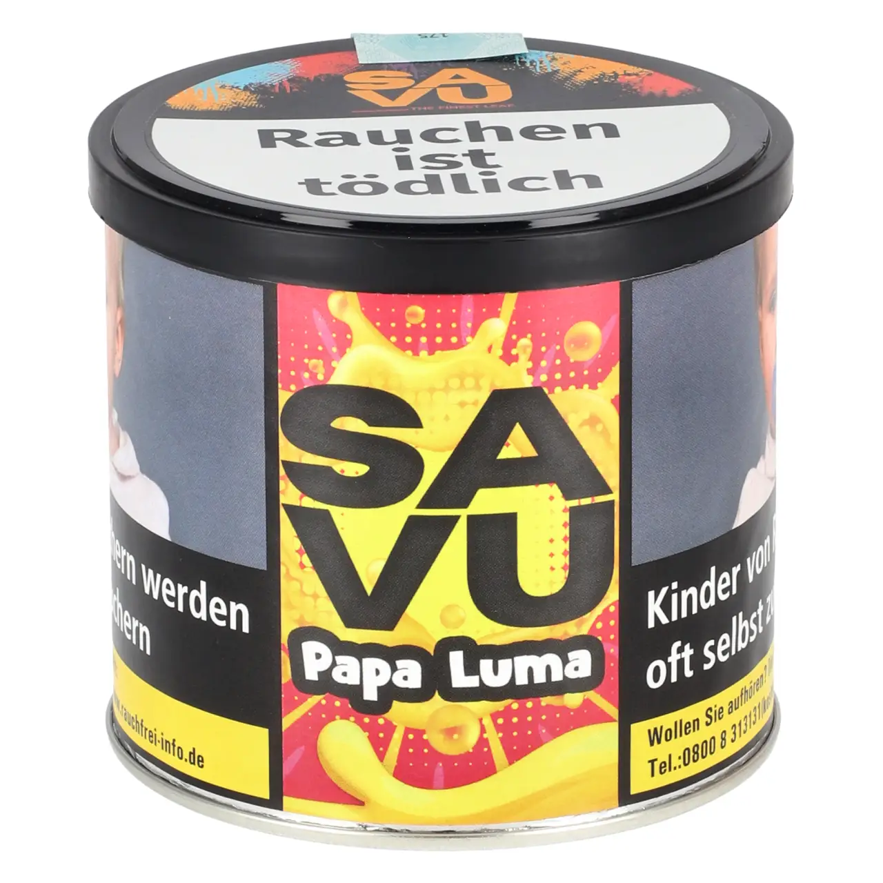 SAVU Tabak Papa Luma - Grapefruit Limette Maracuja Limonade - Shisha Tabak 200g Savu Papa Luma Shisha Tabak 200g