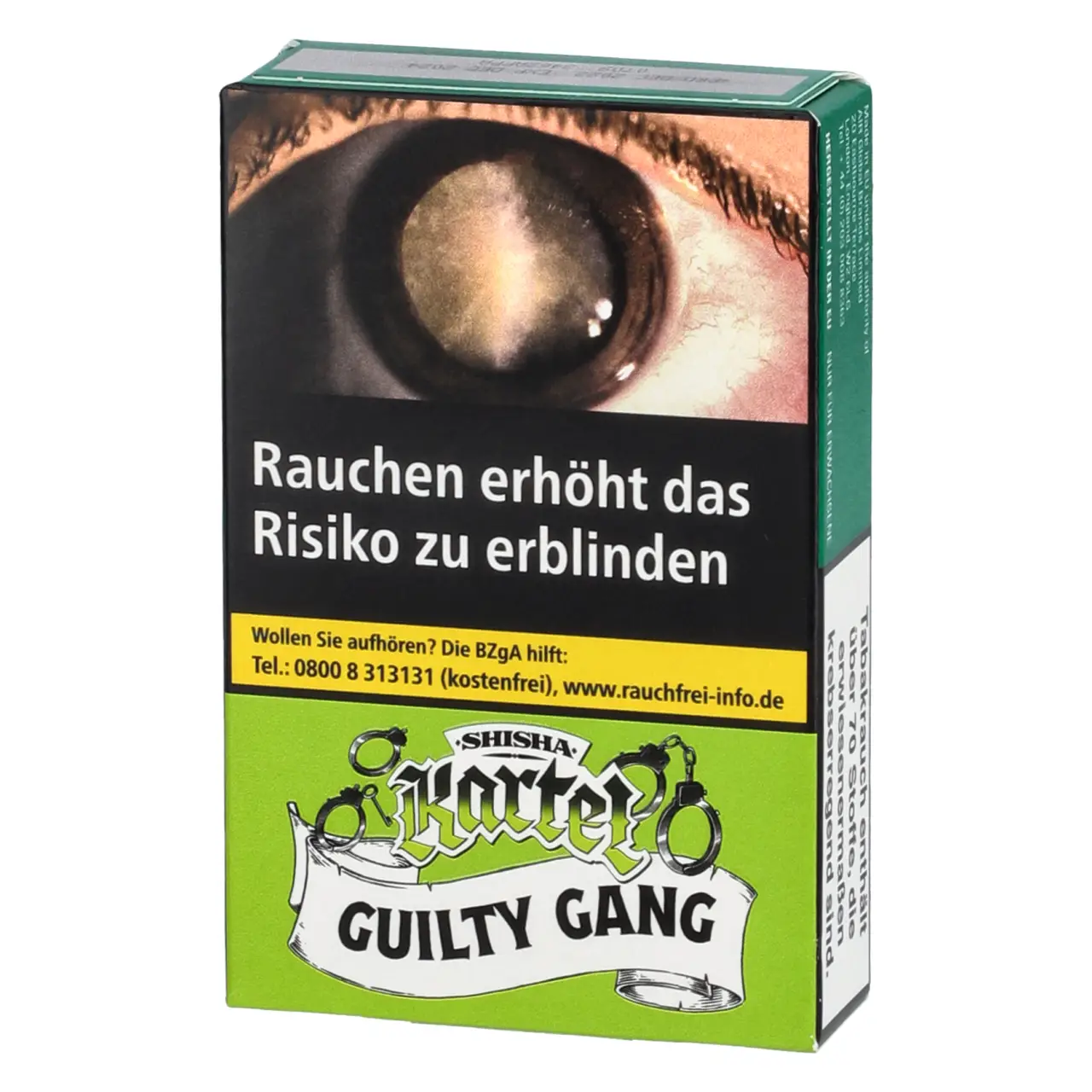 Shisha Kartel Birne Zitrone Ice (Guilty Gang) Shisha Tabak, 25g Shisha Kartel Wasserpfeifentabak Guilty Gang - Birne Zitrone Ice - 25g
