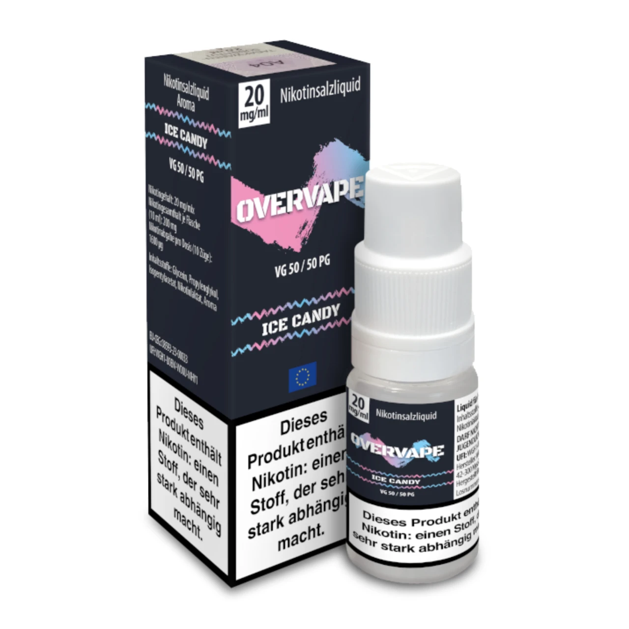 Overvape Eisbonbon (Ice Candy) Nikotinsalz, 10ml Overvape Ice Candy Nikotinsalz Liquid