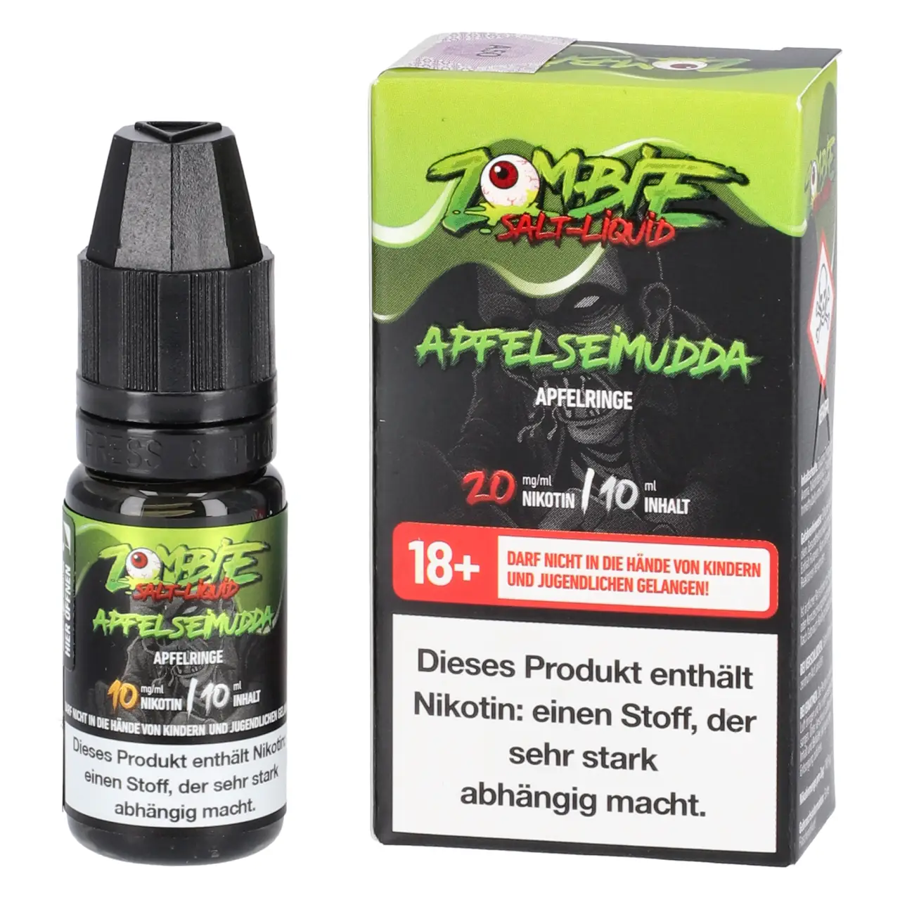 Apfelseimudda - Zombie Salt Liquid für Mehrweg Vape - 10ml