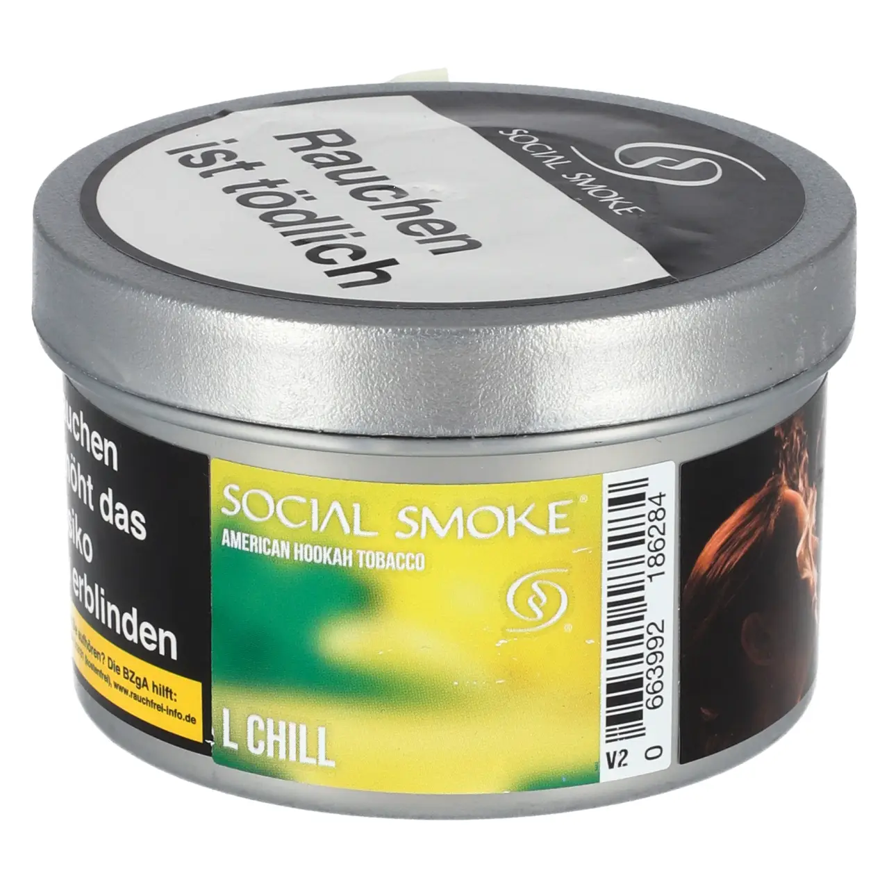 Social Smoke L Chill - Zitrone Minze - Shisha Tabak 200g Social Smoke Lemon Chill Shisha Tabak 200g