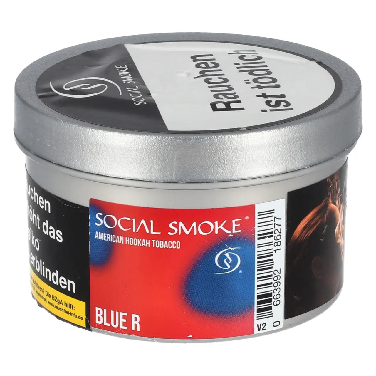 Social Smoke Blue R - Himbeeren-Mix - Shisha Tabak 200g Social Smoke Blue Raspberry Shisha Tabak 200g