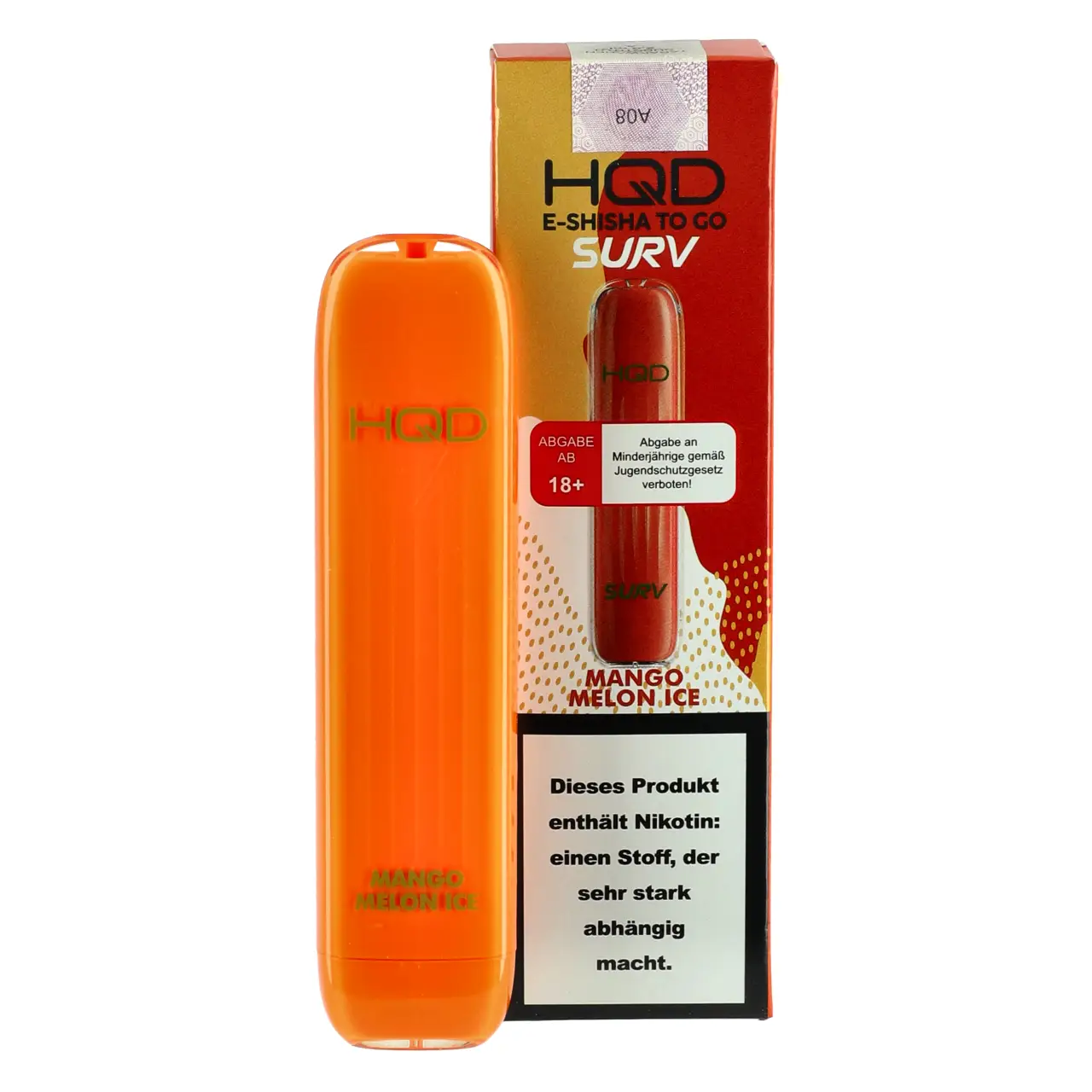 HQD Surv Mango Honigmelone Ice (Mango Melon Ice) Einweg E-Shisha, 2ml Mango Melon Ice - HQD Surv Einweg Vape