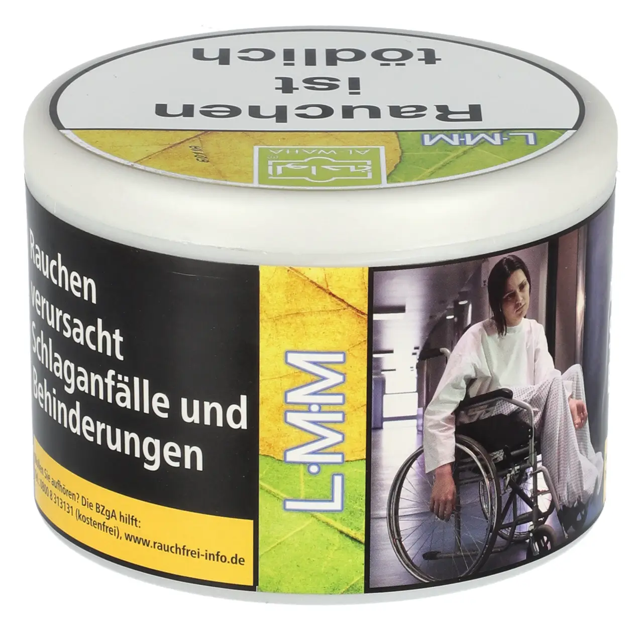 Al Waha Zitrone Minze (L-M-M) Shisha Tabak, 200g Al Waha LMM Shisha Tabak - Zitrone Minze - 200g Dose