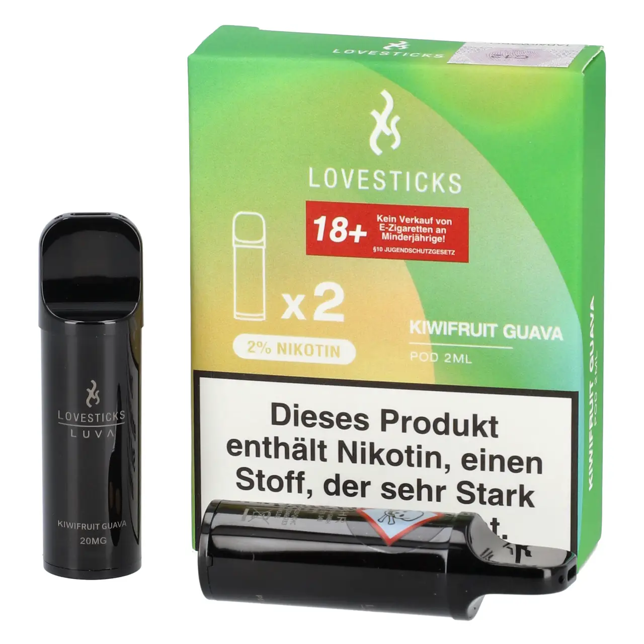 Kiwifruit Guava - Lovesticks Luva Prefilled Pod - 2er Packung