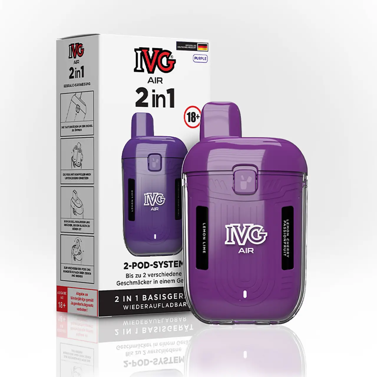 IVG Air 2in1 Basisgerät Purple - mit Box