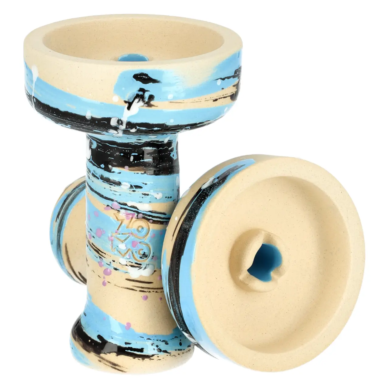 Kong Phunnel Zomo Edition Daisy Sky Tabakkopf Einloch Kong Phunnel Zomo Edition Daisy Sky von Vorne