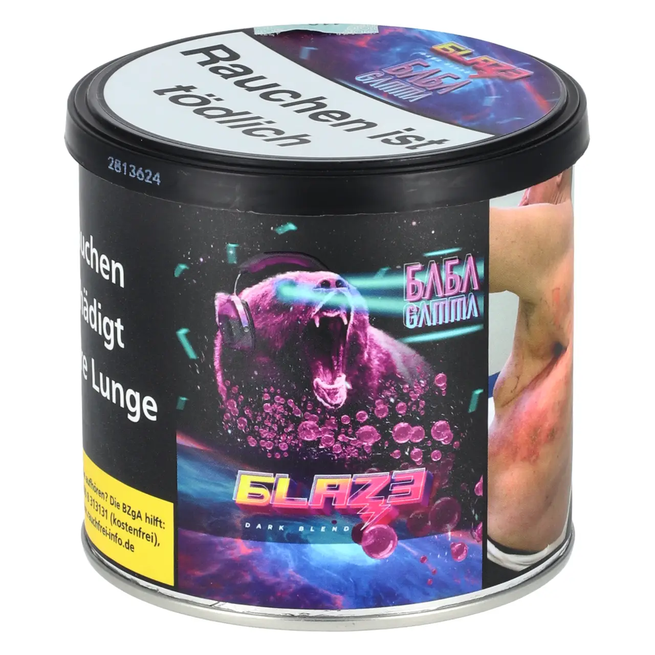 Blaze Tabak Baba Gamma - süßer Kaugummi - Dark Blend 200g Blaze Baba Gamma Dark Blend Shisha Tabak