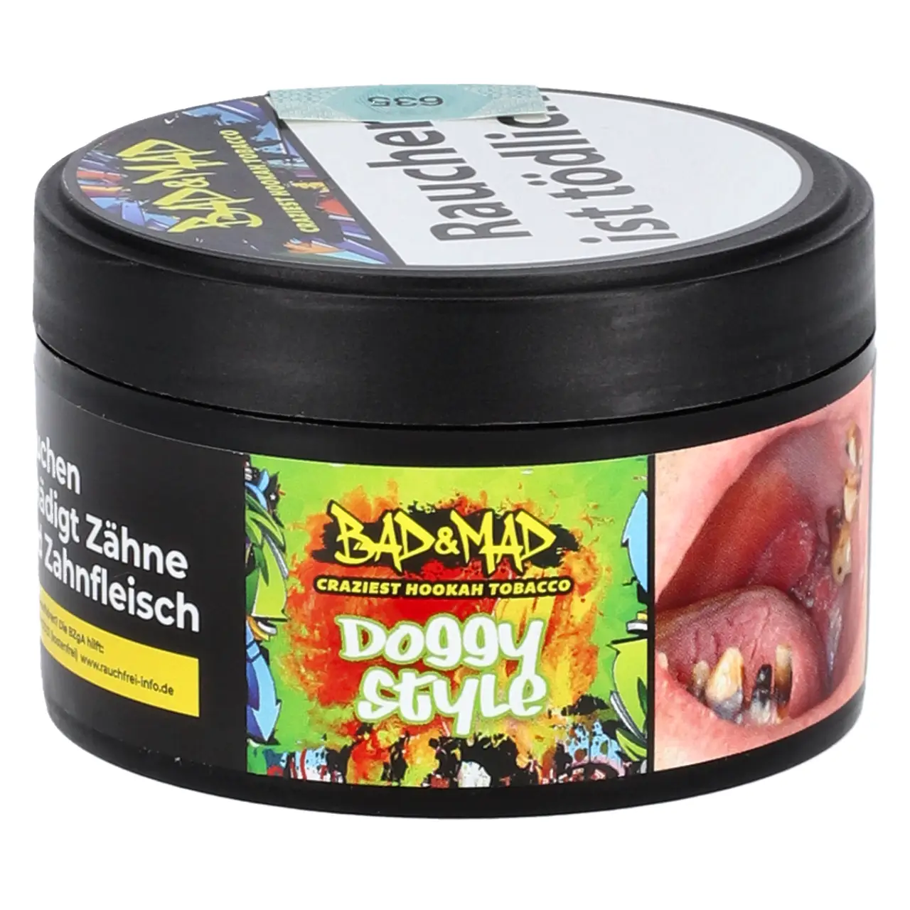 Bad & Mad Pfirsich Menthol (Doggy Style) Shisha Tabak, 25g Bad & Mad Shisha Tabak Doggy Style - Pfirsich Menthol - 25g