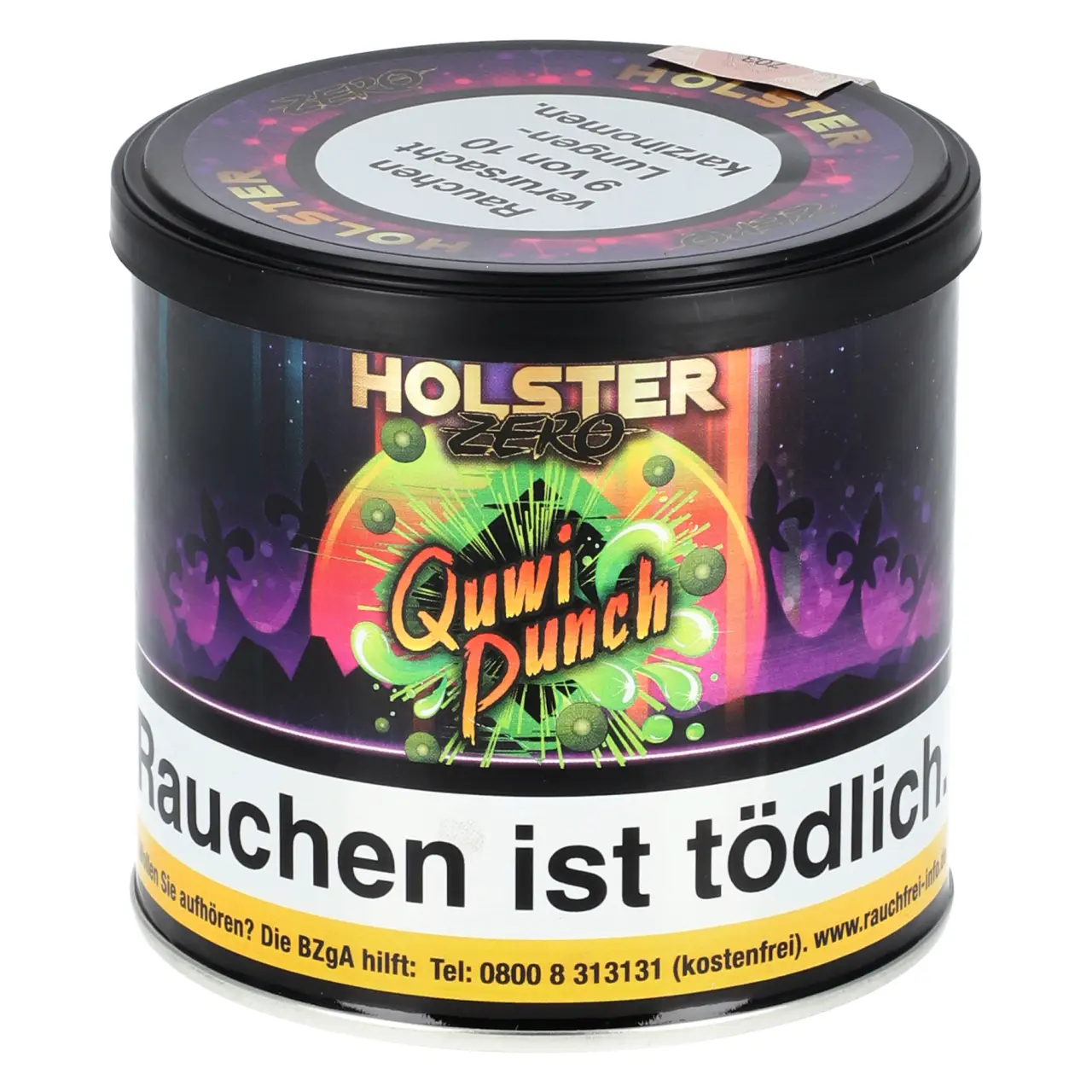 Holster Zero kühle Kiwi (Quwi Punch) Pfeifentabak, 75g Holster Zero Pfeifentabak Quwi Punch - kühle Kiwi - 75g