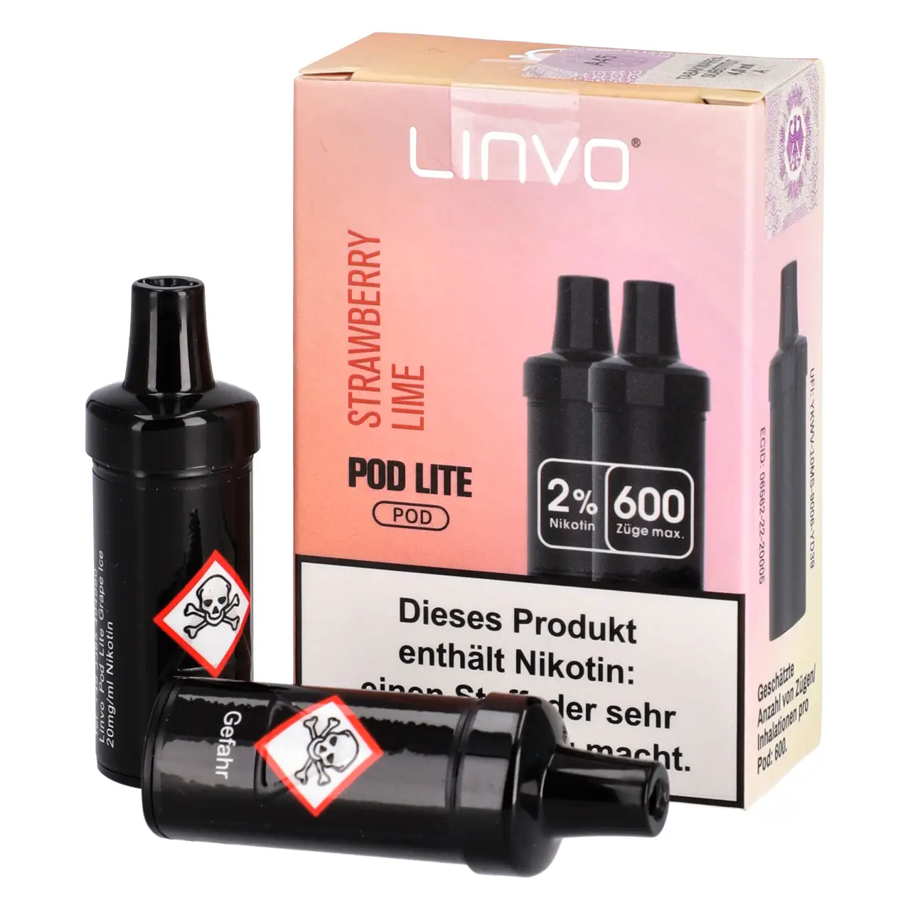 Strawberry Lime - Linvo Pod Lite Prefilled Pod - 2er Packung