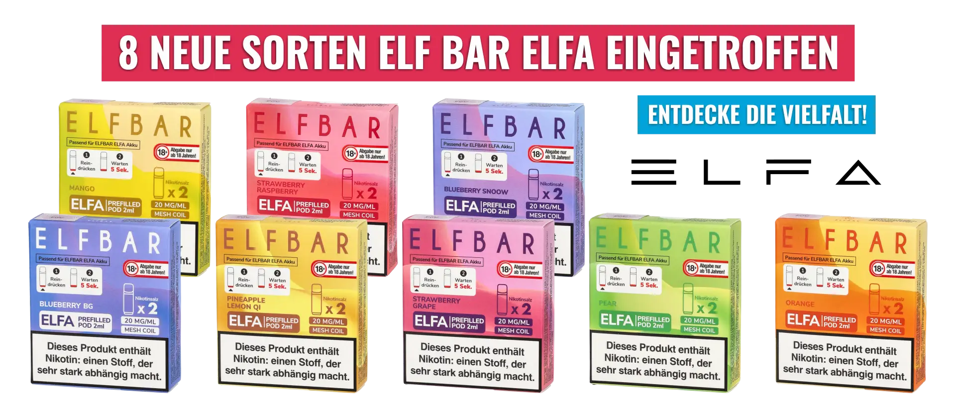 Elfbar Elfa Pod System Banner
