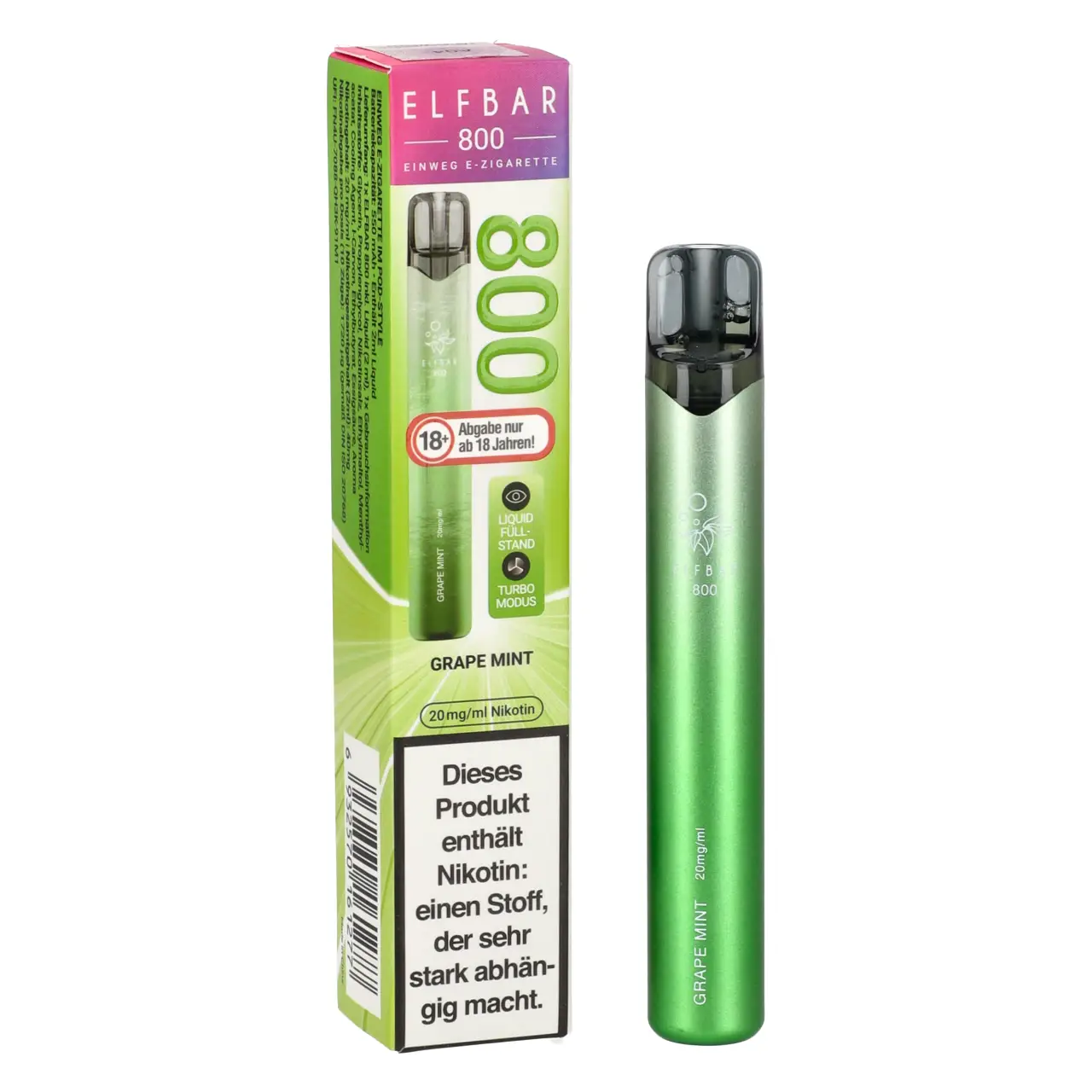 Elfbar 800 Grape Mint Einweg Vape