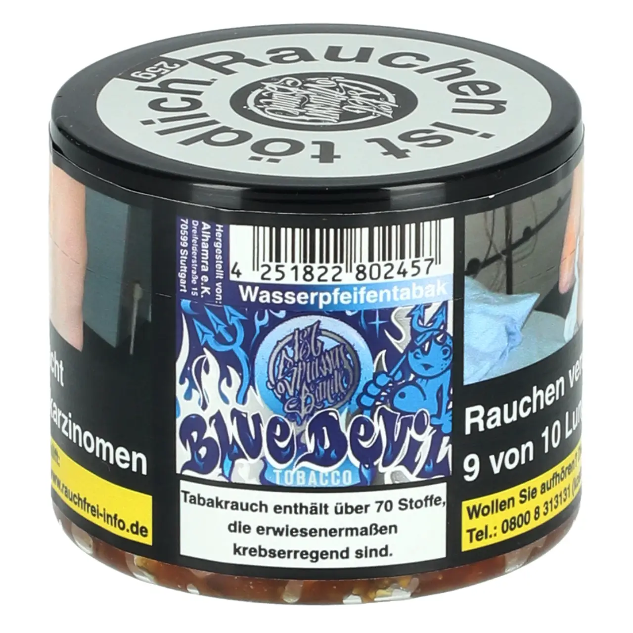 187 Tabak Blue Devil - Blaubeere Feige Johannisbeere - Shisha Tabak 25g 187 Tabak Blue Devil - Blaubeere Feige Johannisbeere - 25g