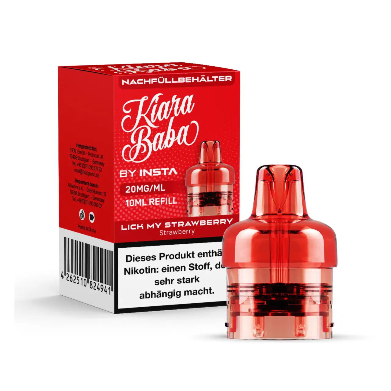 Kiara Baba Nachfüllbehälter Lick my Strawberry
