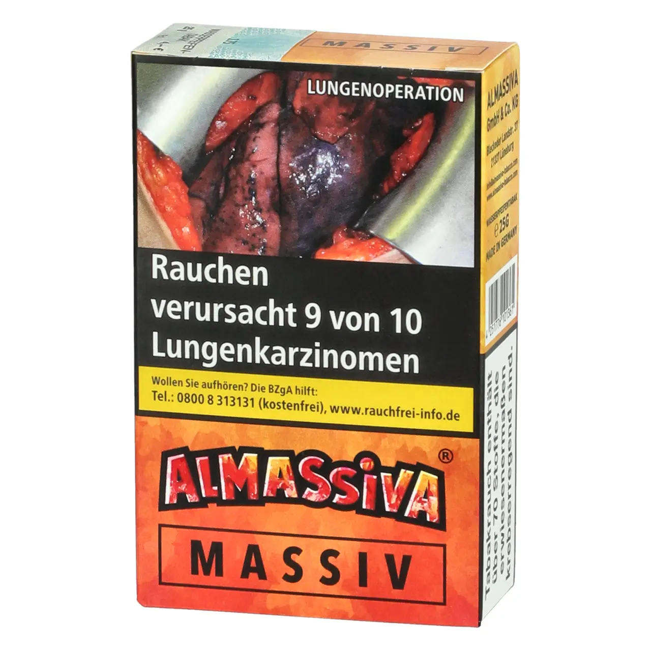 Almassiva Shisha Tabak Massiv - Pfirsich - 25g