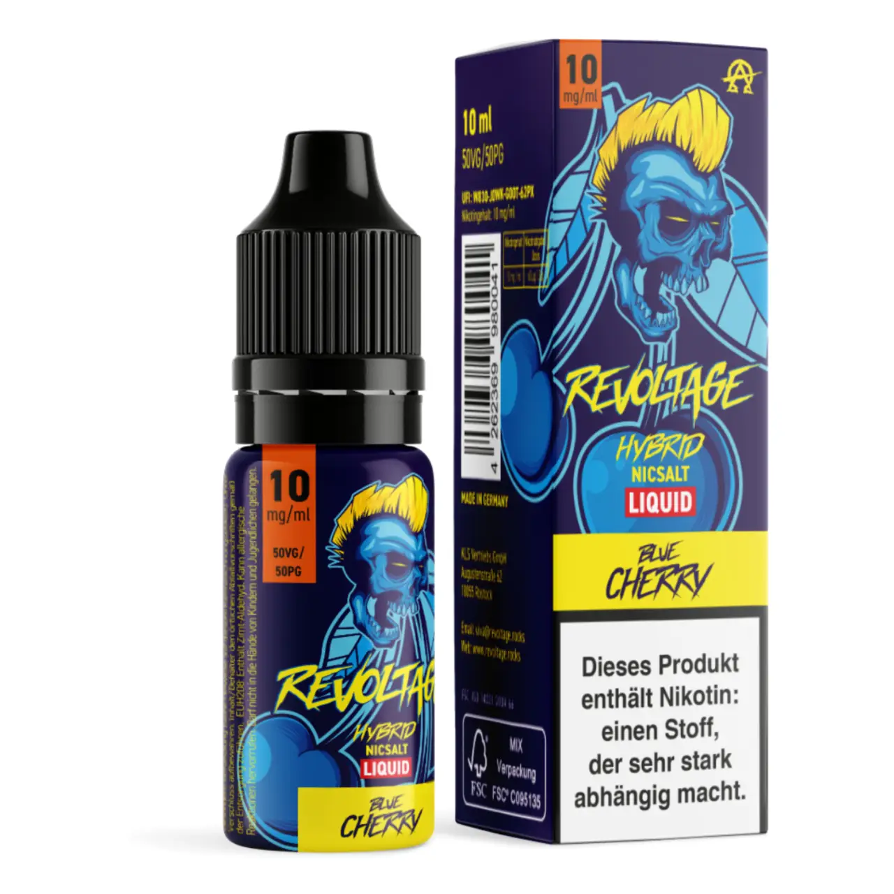 Blue Cherry - Revoltage Hybrid Nicsalt Liquid 10ml