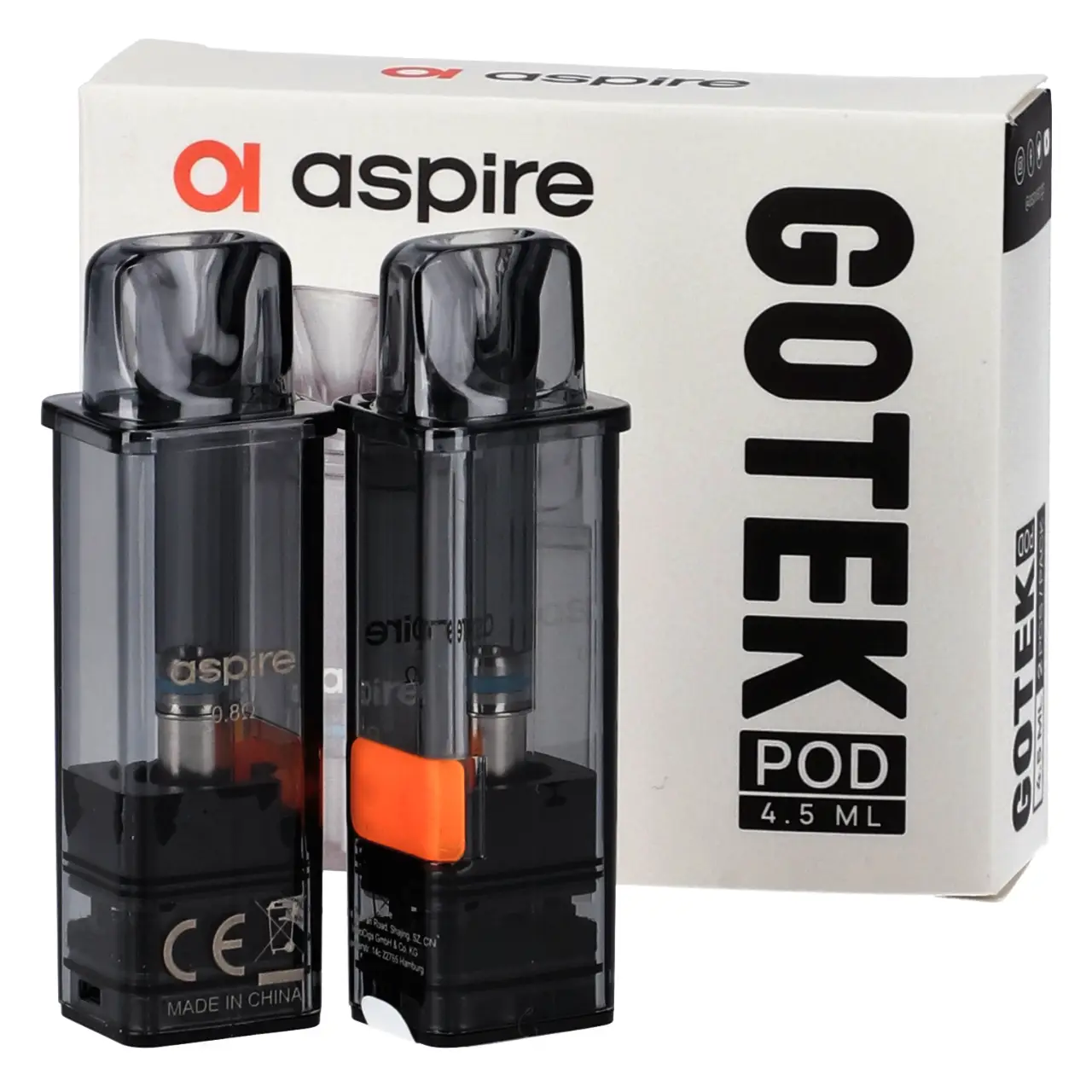Aspire GoTek Ersatz Pod, 4,5ml, 2-er Packung aspire gotek ersatz pods in der 2er Packung