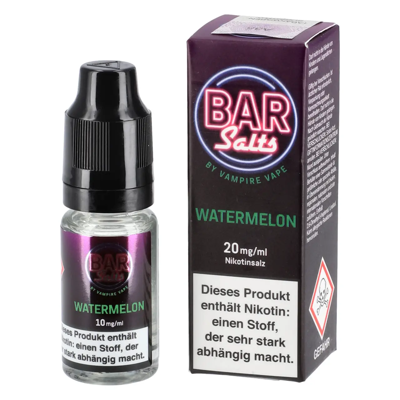 Watermelon - Bar Salts Nikotinsalz Liquid by Vampire Vape - 10ml