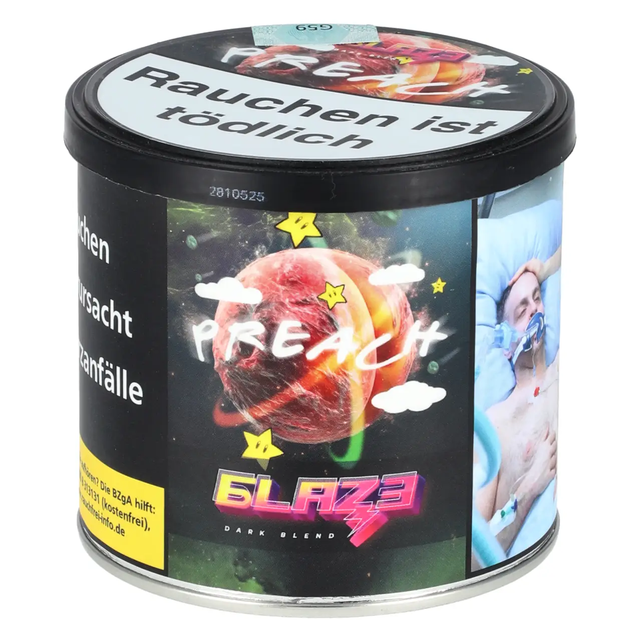 Blaze Tabak Preach - Pfirsich - Dark Blend 200g Blaze Preach Dark Blend Shisha Tabak