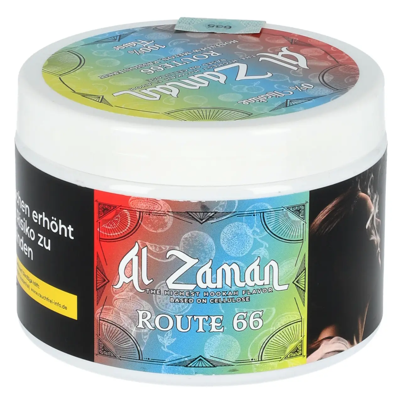 Al Zaman Honigmelone Maracuja (Route 66) nikotinfreier Shisha Tabak, 200g Al Zaman Route 66 Shisha Tabak Ersatz 200g