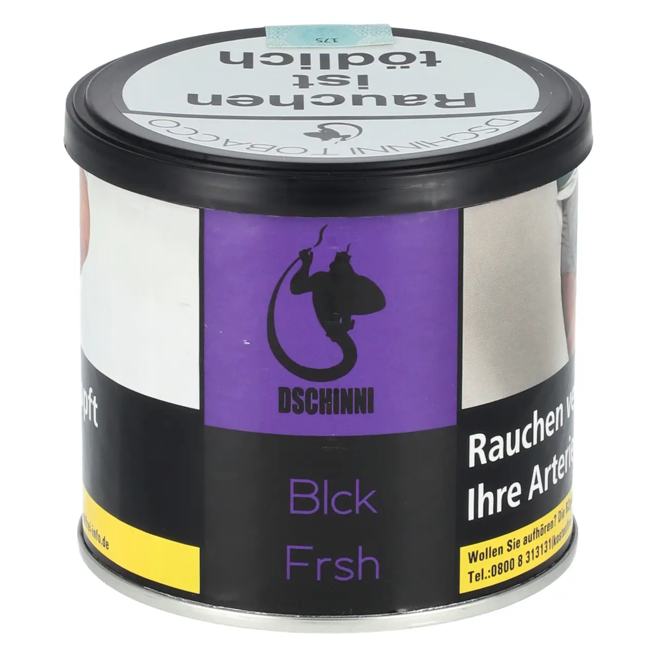 Dschinni dunkle Traube Ice (Blck Frsh) Shisha Tabak, 200g Dschinni Shisha Tabak Blck Frsh - dunkle Traube Ice - 200g Dose