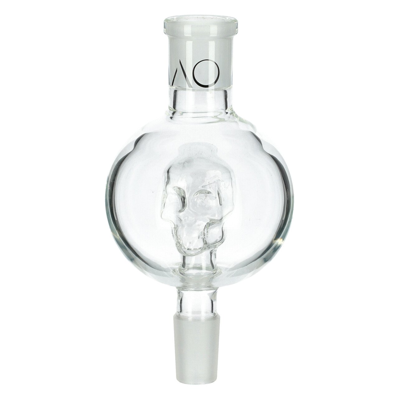 SHWD11219 AO Molassefänger Skull Clear aus Glas, 18,8 auf 18,8