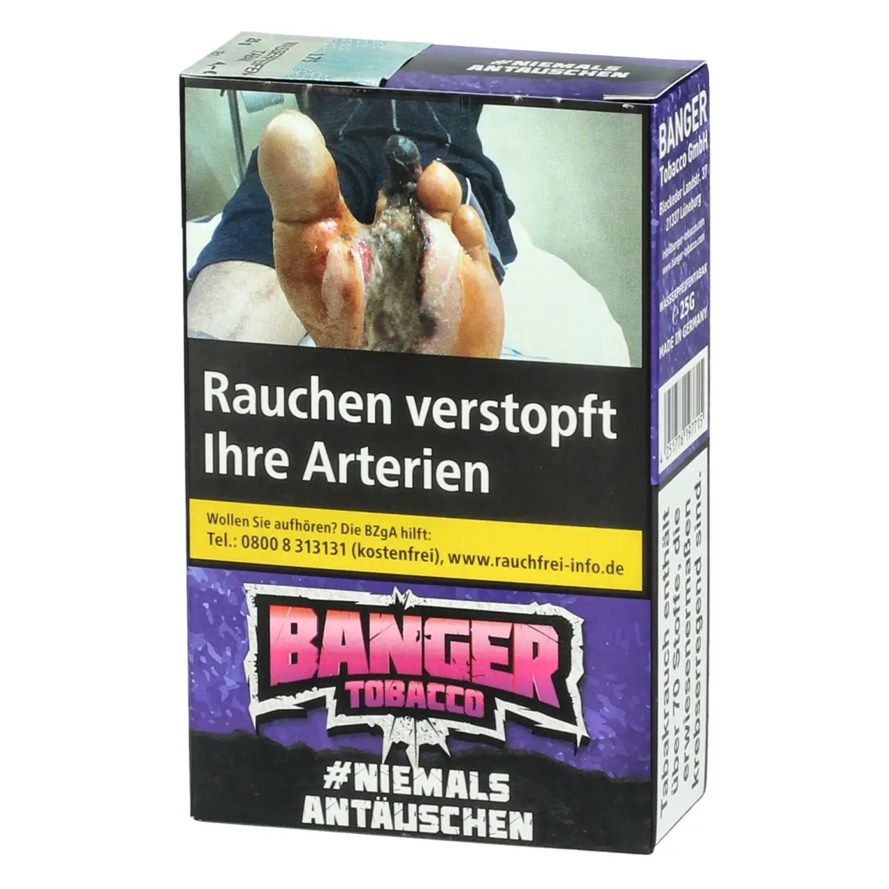 Banger Tobacco Beerenmix (#Niemals Antäuschen) Shisha Tabak, 25g Banger Shisha Tabak Niemals Antäuschen - Beerenmix - 25g