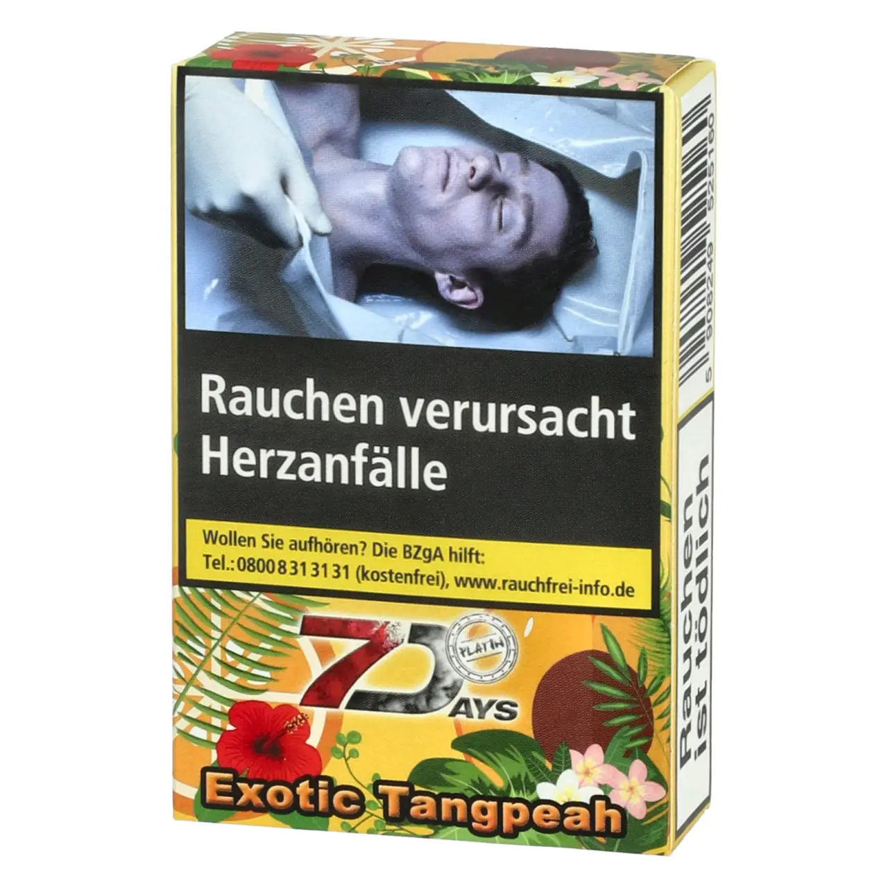 7 Days Platin Mandarine Pfirsich (Exotic Tangpeah) Shisha Tabak, 25g 7 Days Platin Shisha Tabak Exotic Tangpeah 25g