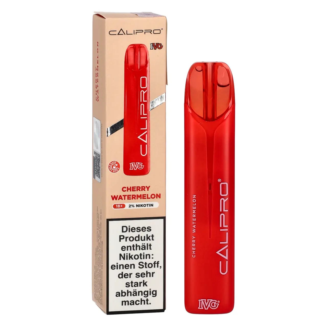 IVG Calipro Kirsche Wassermelone (Cherry Watermelon) Einweg Vape Cherry Watermelon - IVG Calipro Einweg Vape Mesh-Coil