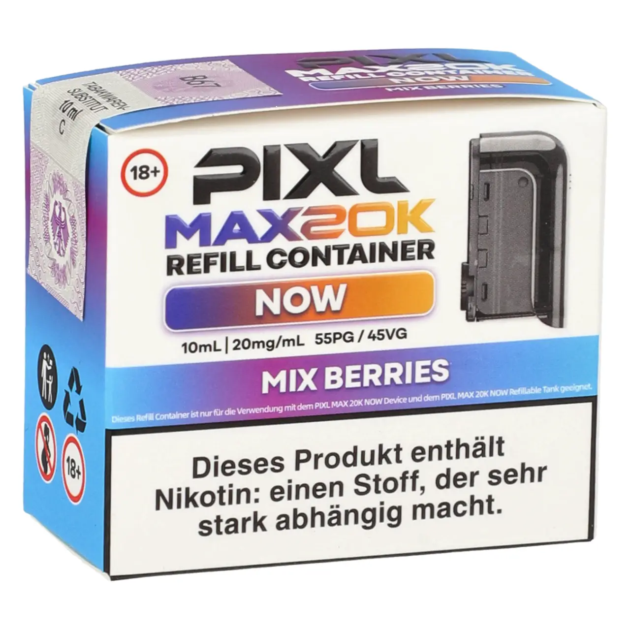 Pixl Max 20K Now Refill Container Mix Berries