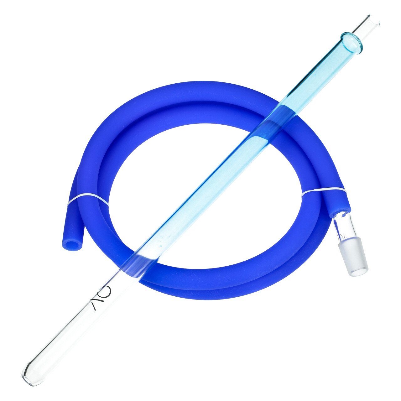 SHWD14258 AO Schlauchset XL Glas Blau Colored Round, ca. 1,90 Meter lang