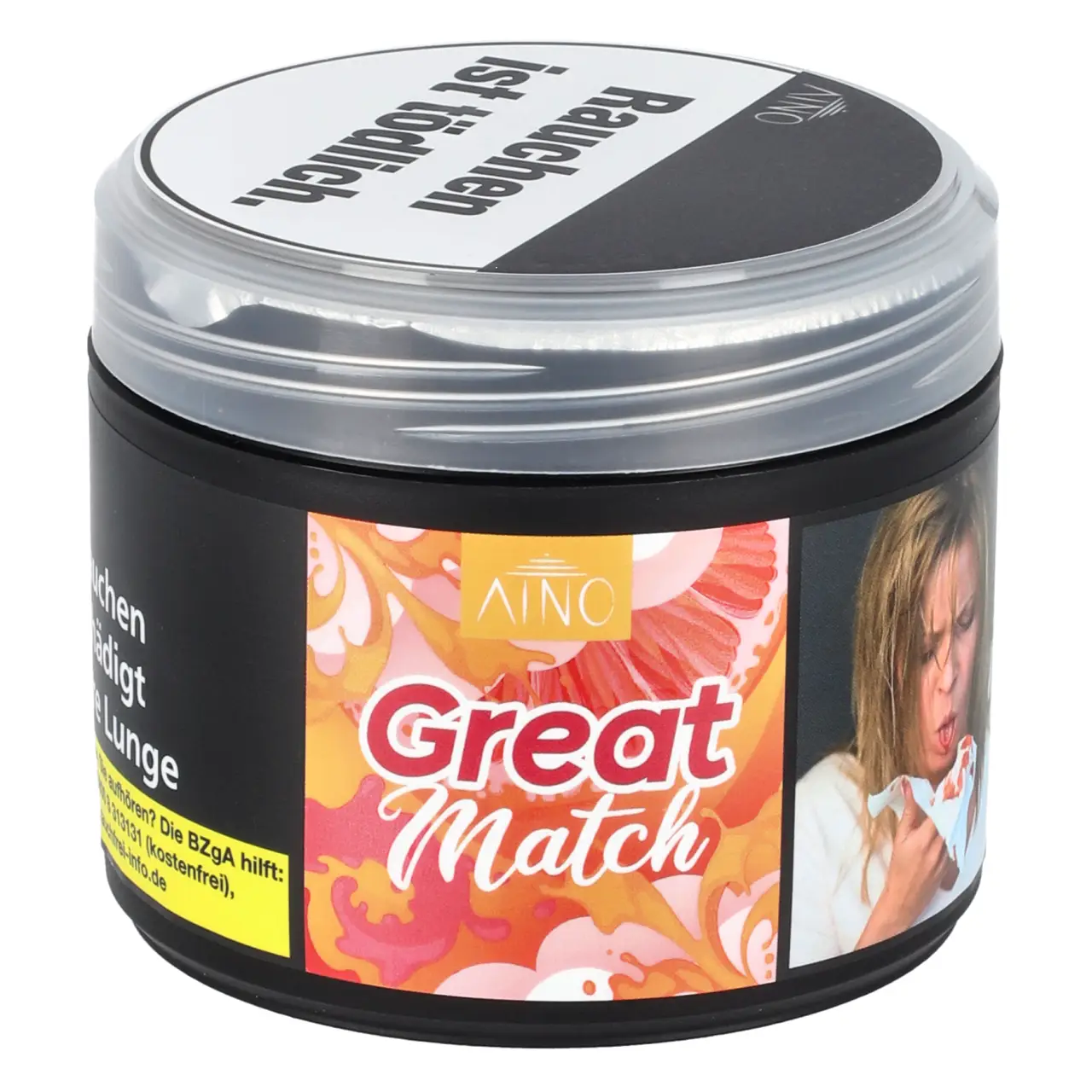 Aino Grapefruit Physalis (Great Match) Shisha Tabak, 200g Aino Shisha Tabak Great Match in der 200g Dose