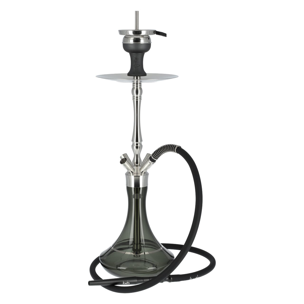 Aladin-MVP550-Black Aladin MVP 550 Edelstahl Shisha Black, 55 cm hoch