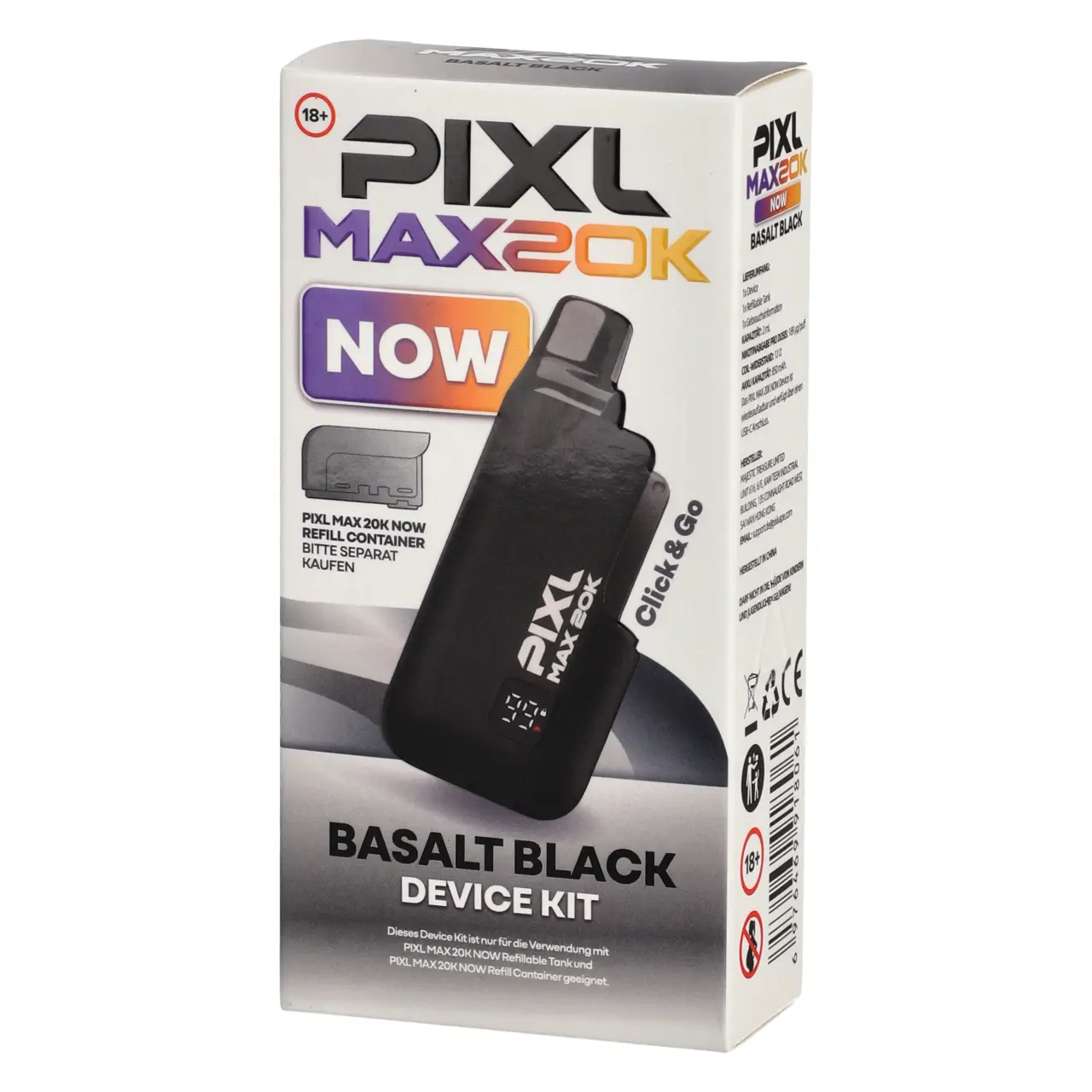 Pixl Max 20K Now Device Kit Verpackung Basalt Black