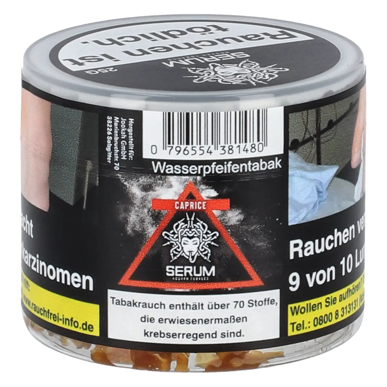 Serum Tobacco Zitrone Wassermelone Maracuja Minze (Caprice) Shisha Tabak, 25g Serum Shisha Tabak Caprice - Zitrone Wassermelone Maracuja Minze - 25g