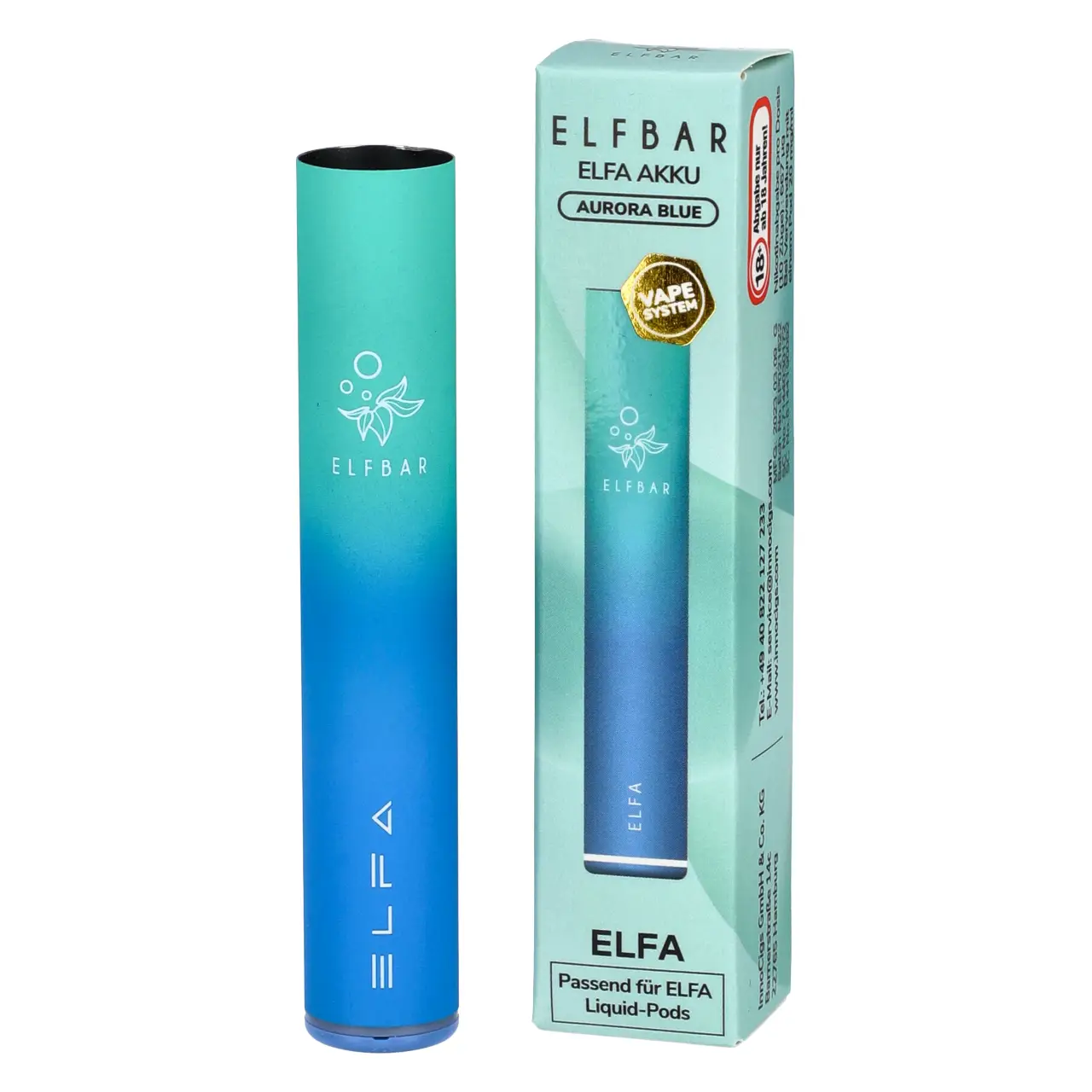 Elfbar ELFA Akku Farbe Aurora Blue - passend für ELFA Pods