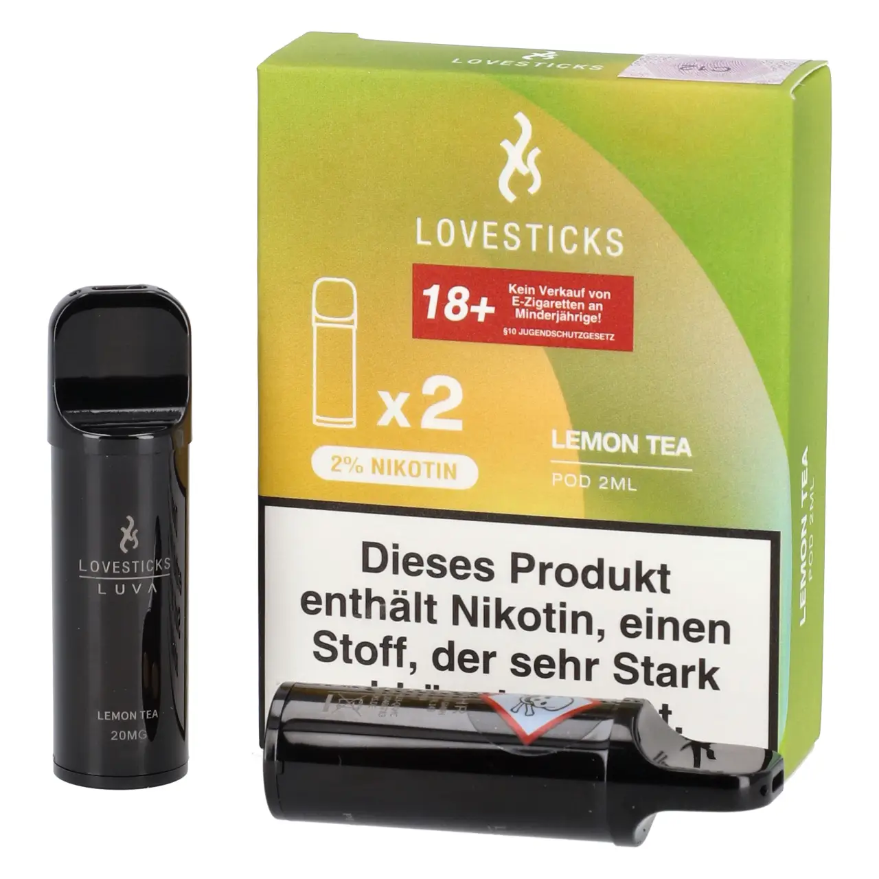 Lemon Tea - Lovesticks Luva Prefilled Pod - 2er Packung