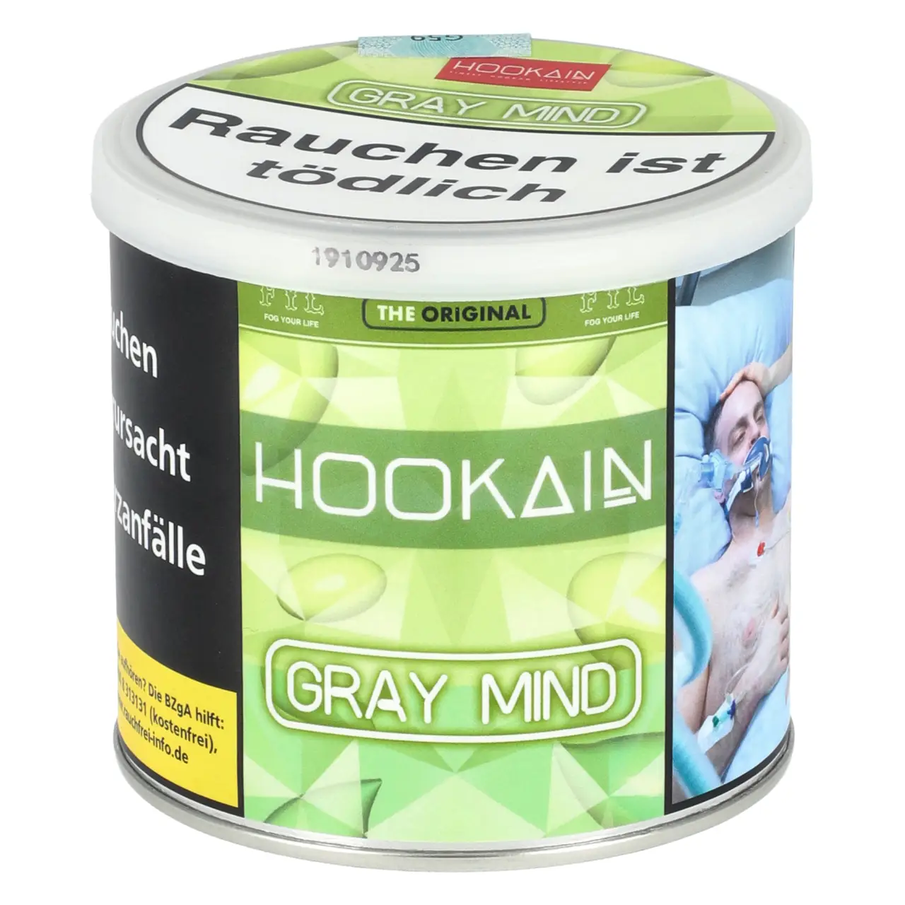 Hookain Traube Minze (Gray Mind) Shisha Tabak, 200g Hookain Gray Mind Shisha Tabak 200g Dose