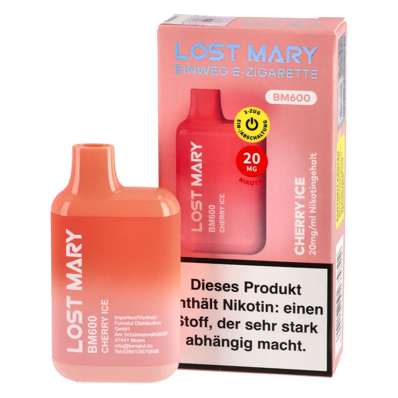 Cherry Ice - Lost Mary Einweg Vape by Elfbar